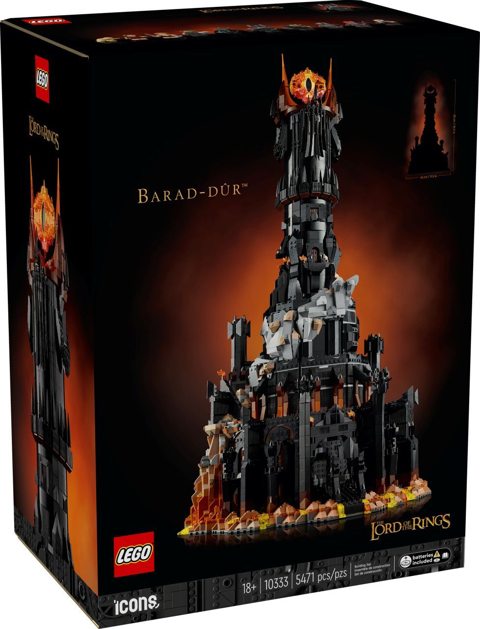 مجموعة بناء LEGO® Icons The Lord of the Rings: مجسم باراد-دور™