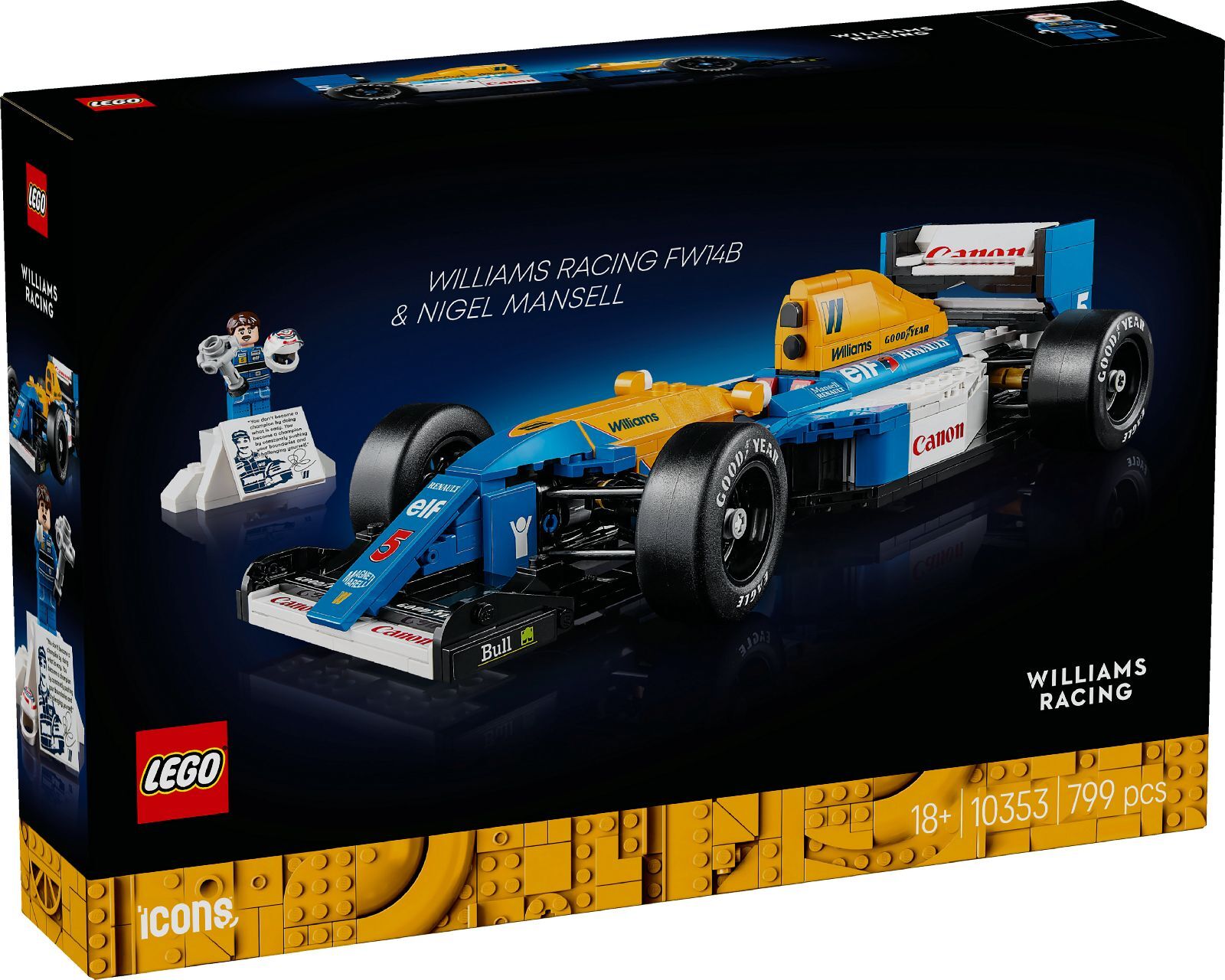 LEGO® Williams Racing FW14B & Nigel Mansell