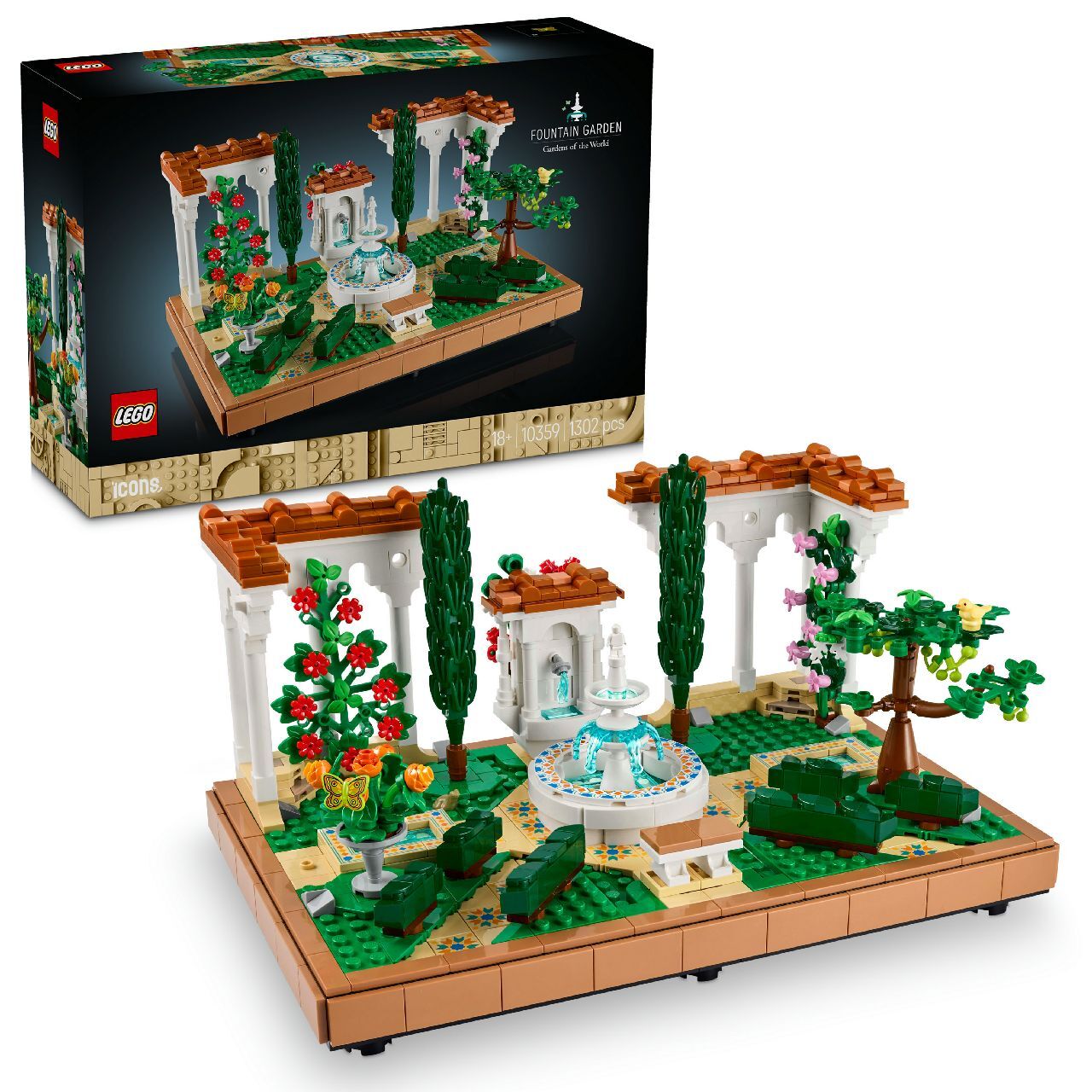 LEGO® Fountain Garden