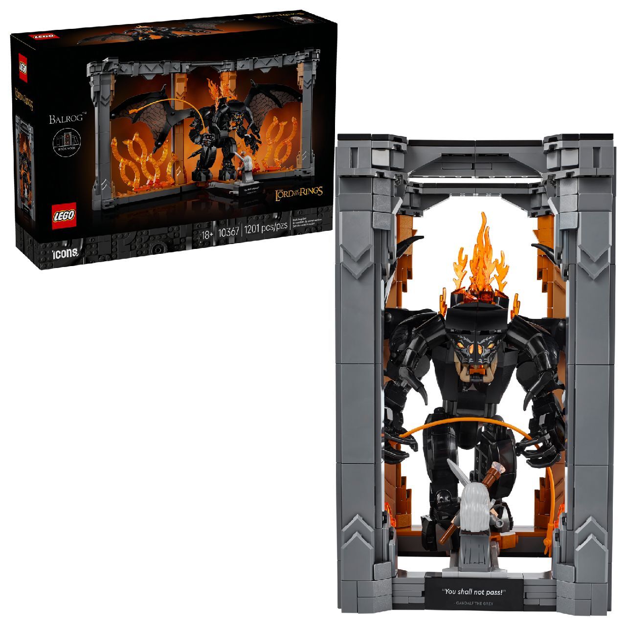 LEGO® The Lord of the Rings: Balrog™ Book Nook