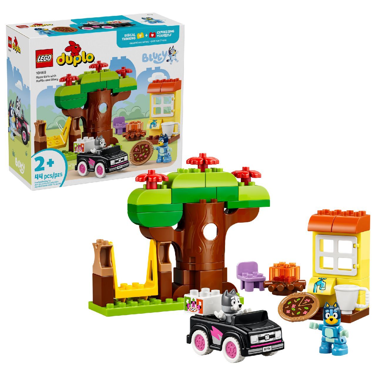LEGO® Pizza Girls with Muffin and Bluey