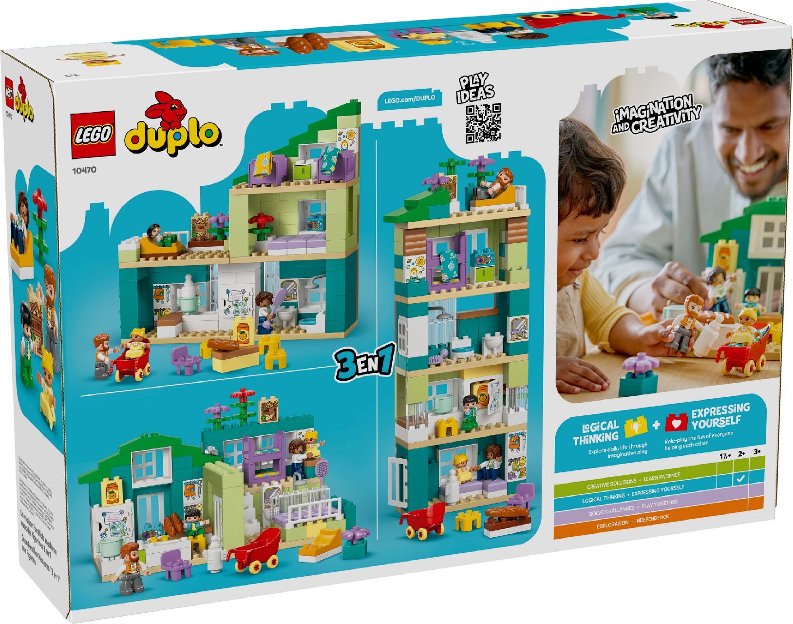 LEGO® 3 in 1 Modern Family House with Figures