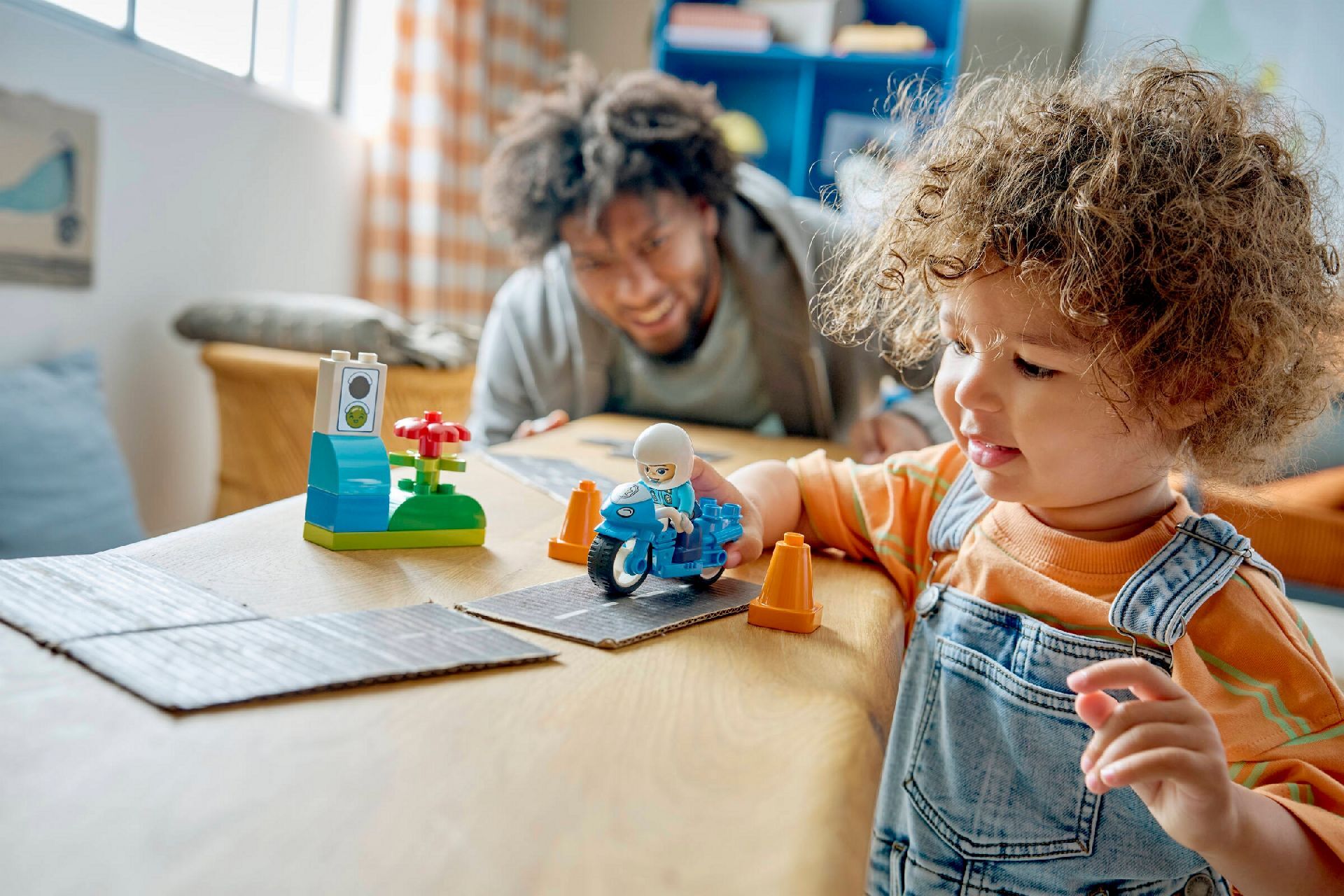 LEGO® Blue Police Motorcycle