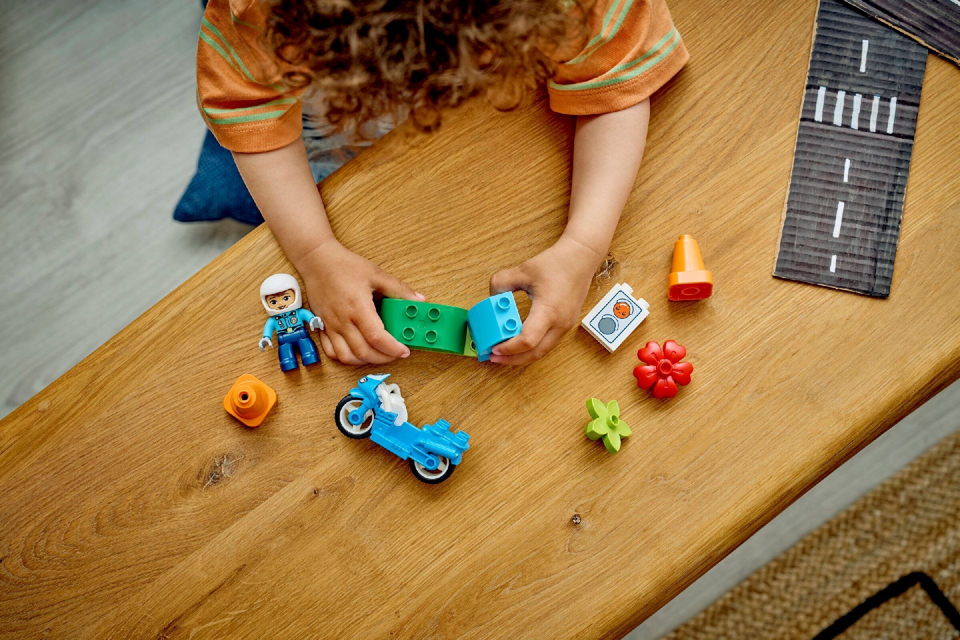 LEGO® Blue Police Motorcycle