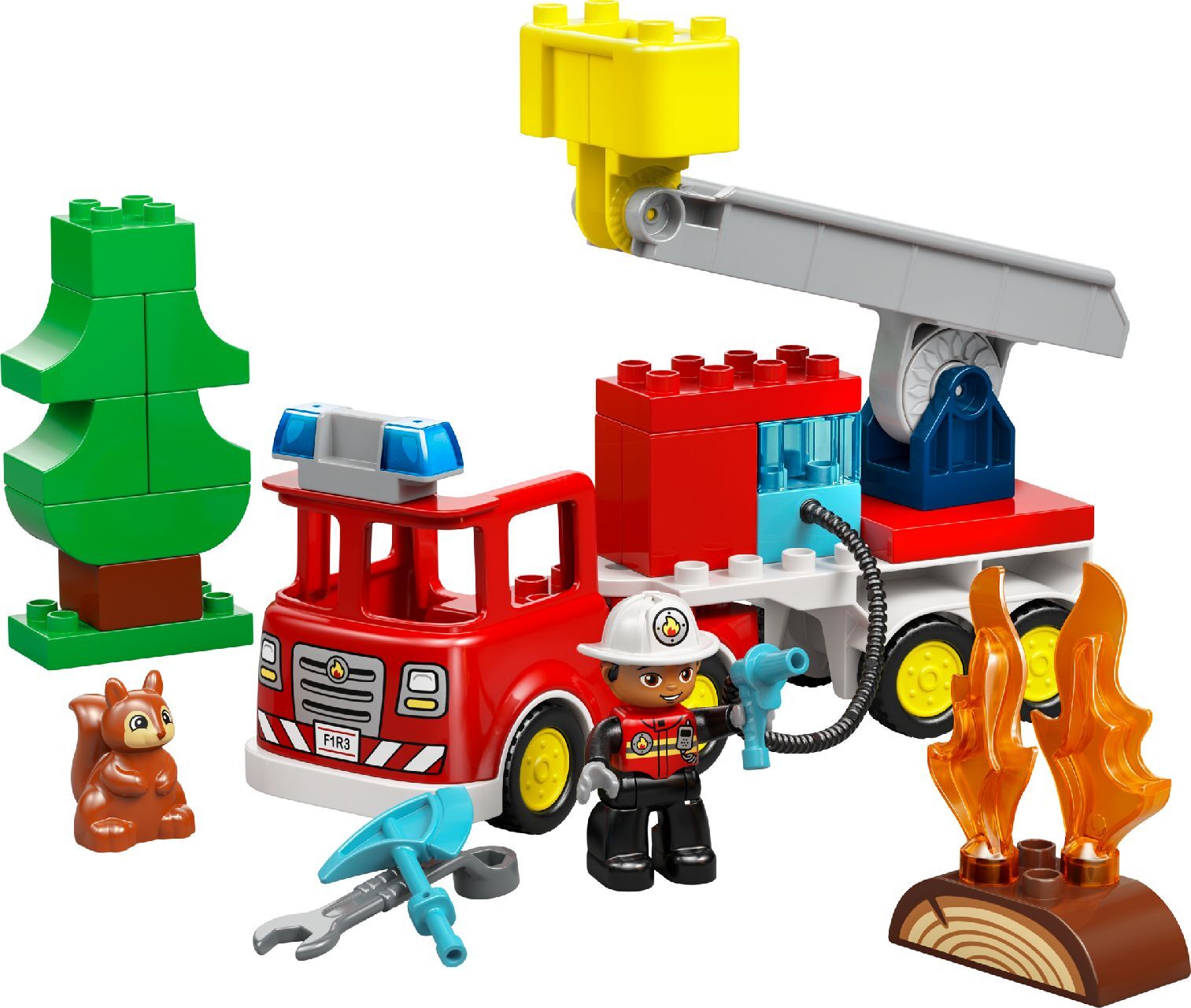 LEGO® Fire Truck with Hose and Firefighter