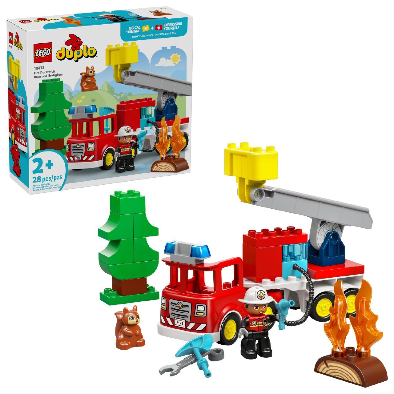 LEGO® Fire Truck with Hose and Firefighter