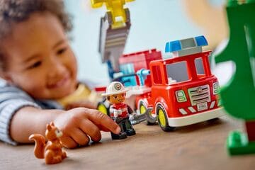 LEGO® Fire Truck with Hose and Firefighter