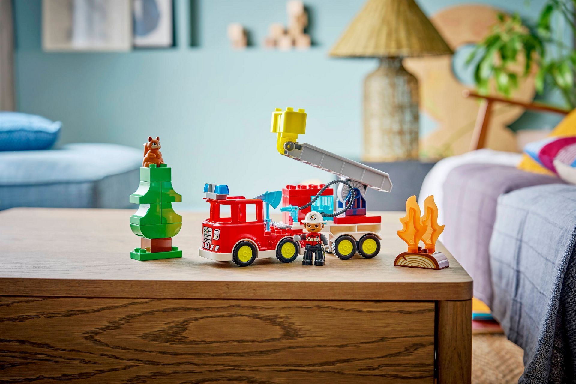 LEGO® Fire Truck with Hose and Firefighter