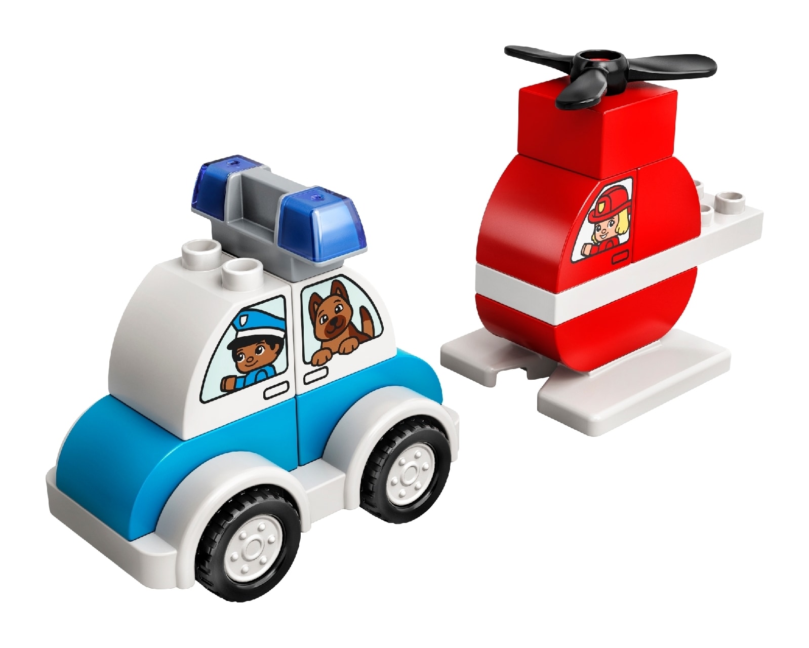 LEGO® DUPLO® Fire Helicopter & Police Car