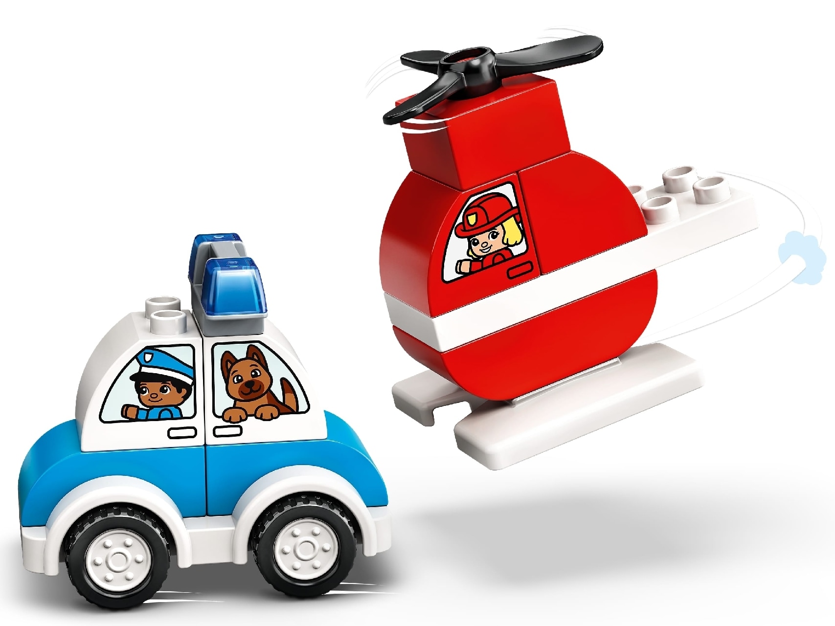 LEGO® DUPLO® Fire Helicopter & Police Car