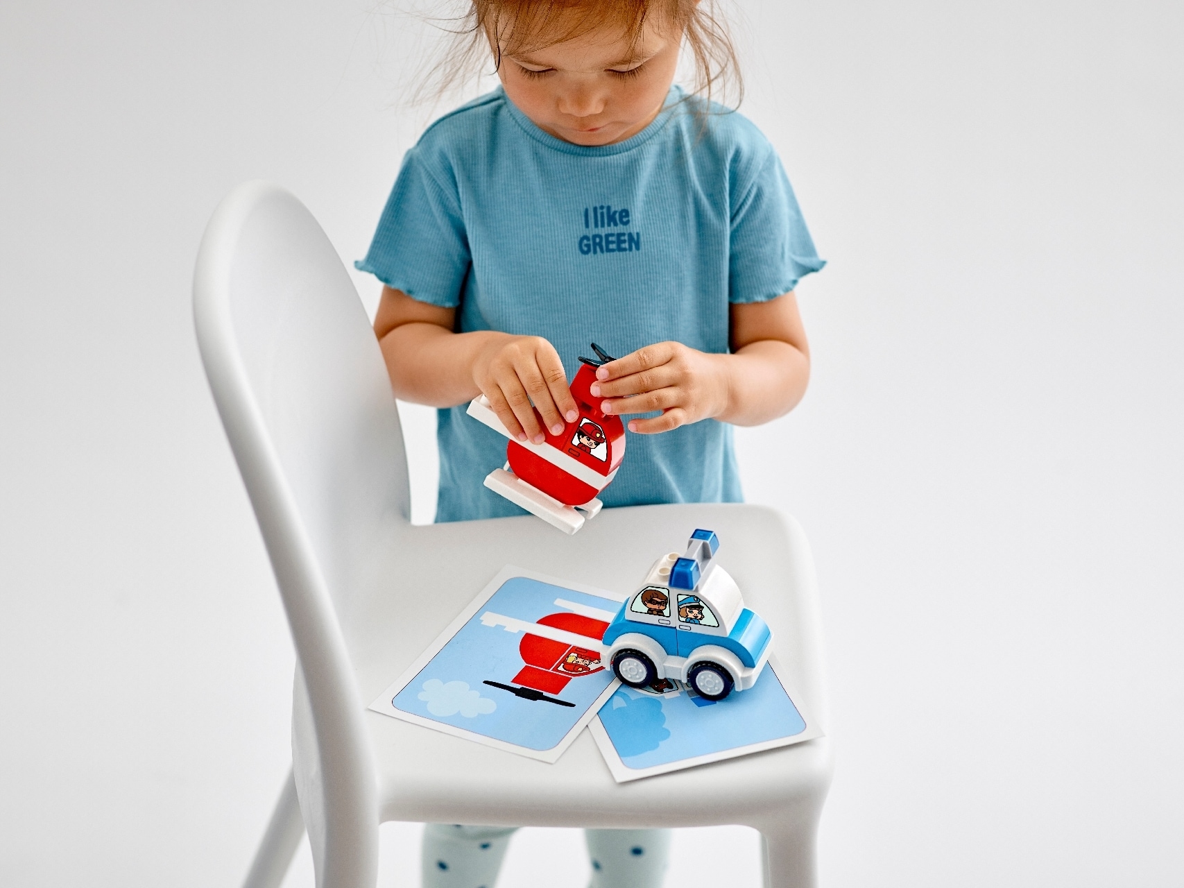 LEGO® DUPLO® Fire Helicopter & Police Car