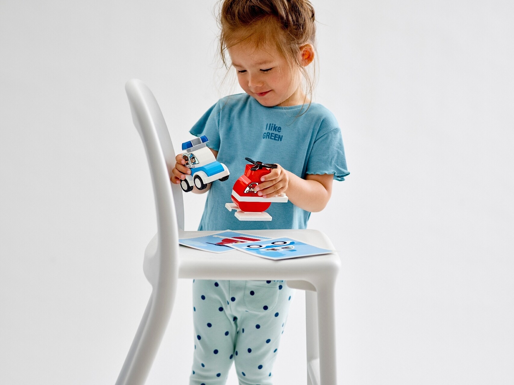 LEGO® DUPLO® Fire Helicopter & Police Car