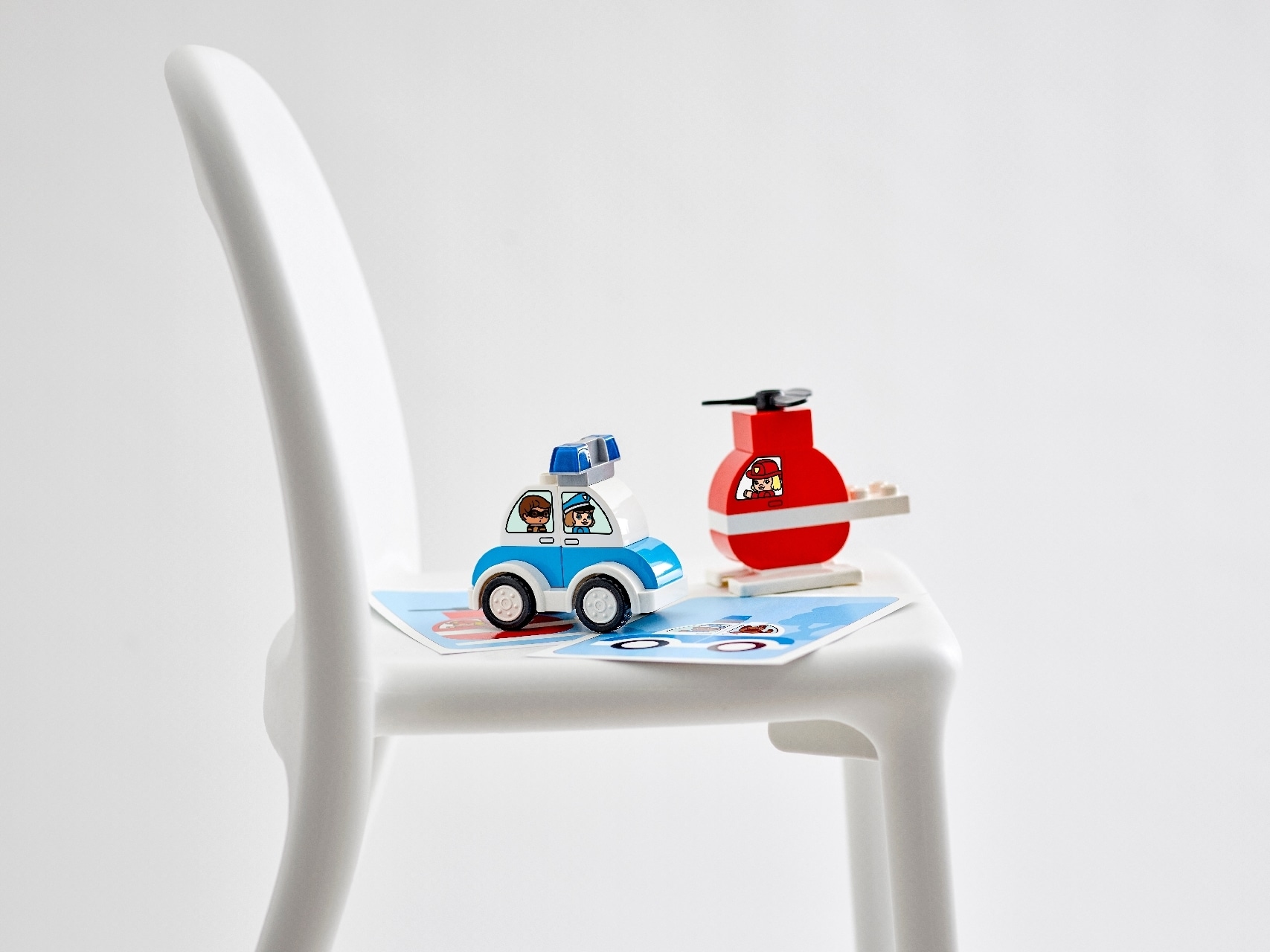 LEGO® DUPLO® Fire Helicopter & Police Car