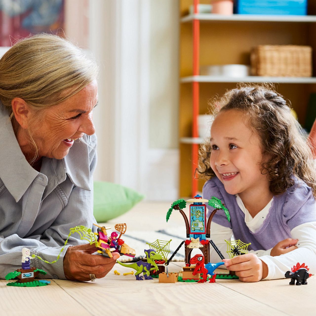 LEGO® Spidey and Gobby's Raptor Battle at Tree House HQ