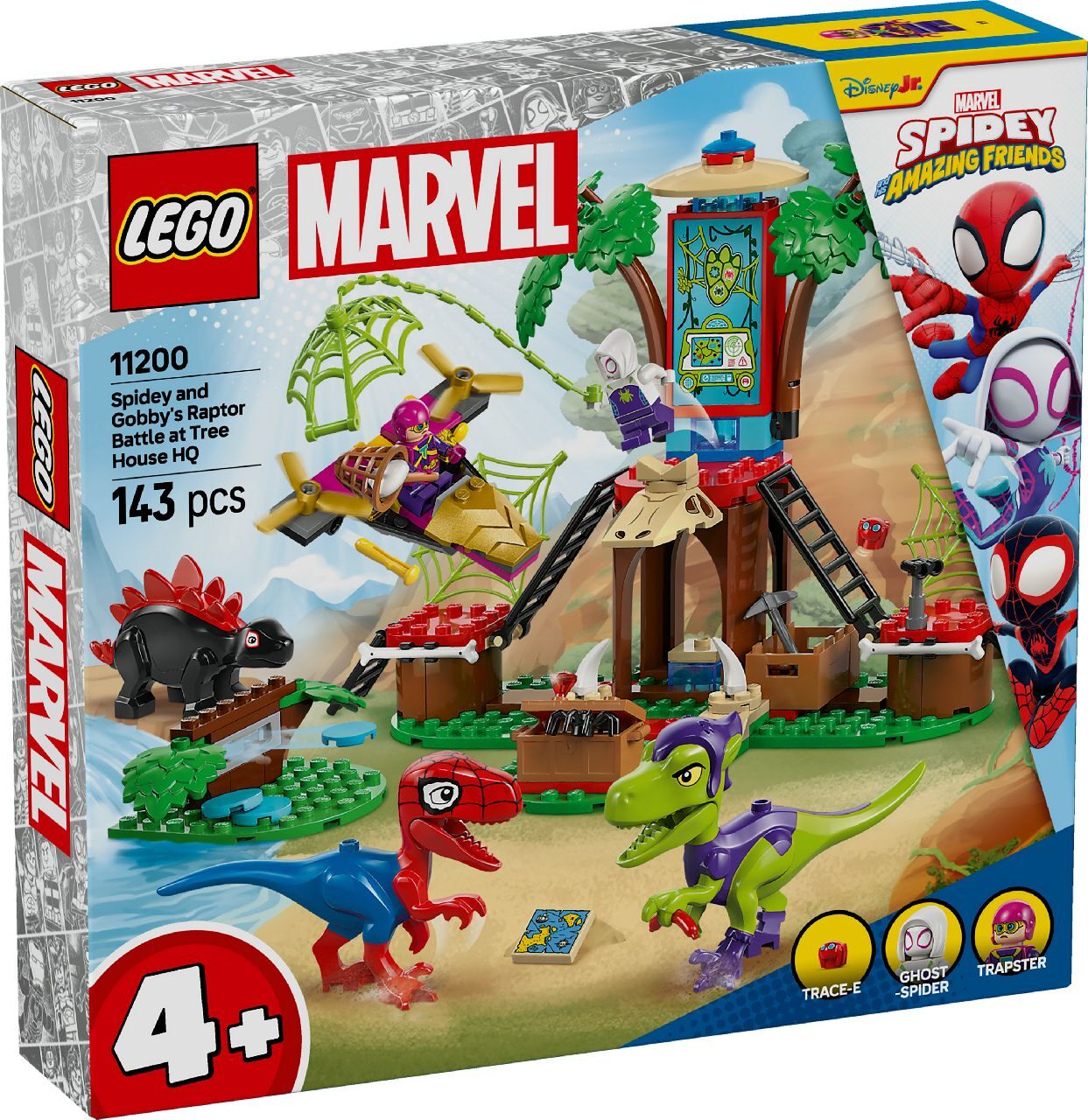 LEGO® Spidey and Gobby's Raptor Battle at Tree House HQ