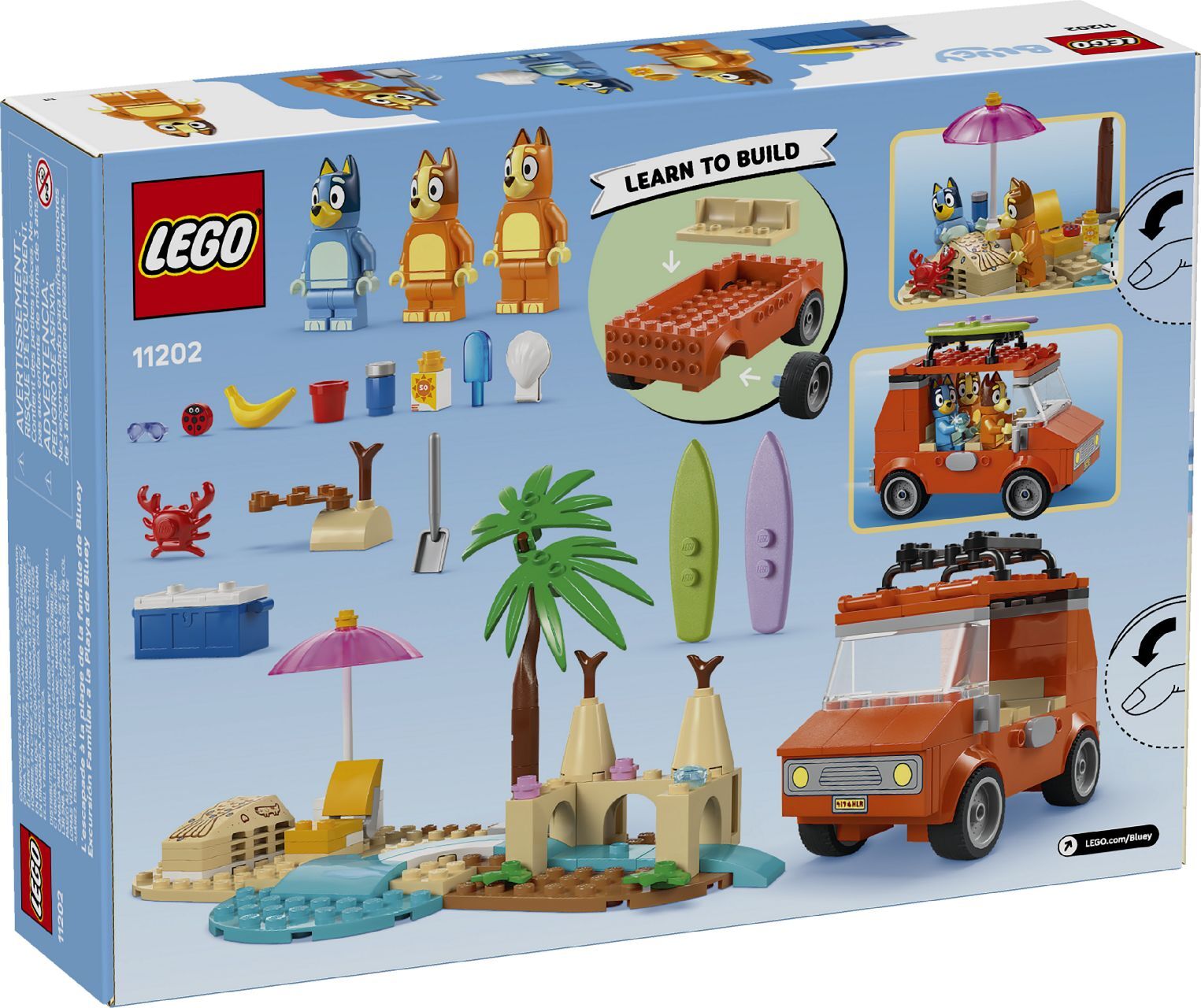 LEGO® Bluey's Beach & Family Car Trip