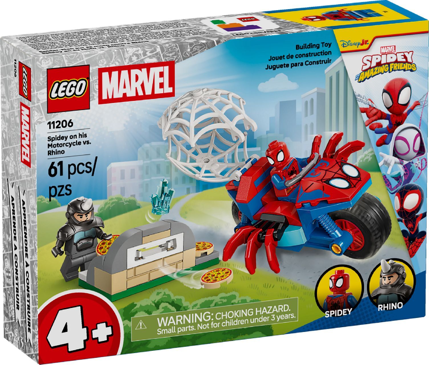 LEGO® Spidey on his Motorcycle vs. Rhino