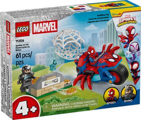 LEGO® Spidey on his Motorcycle vs. Rhino