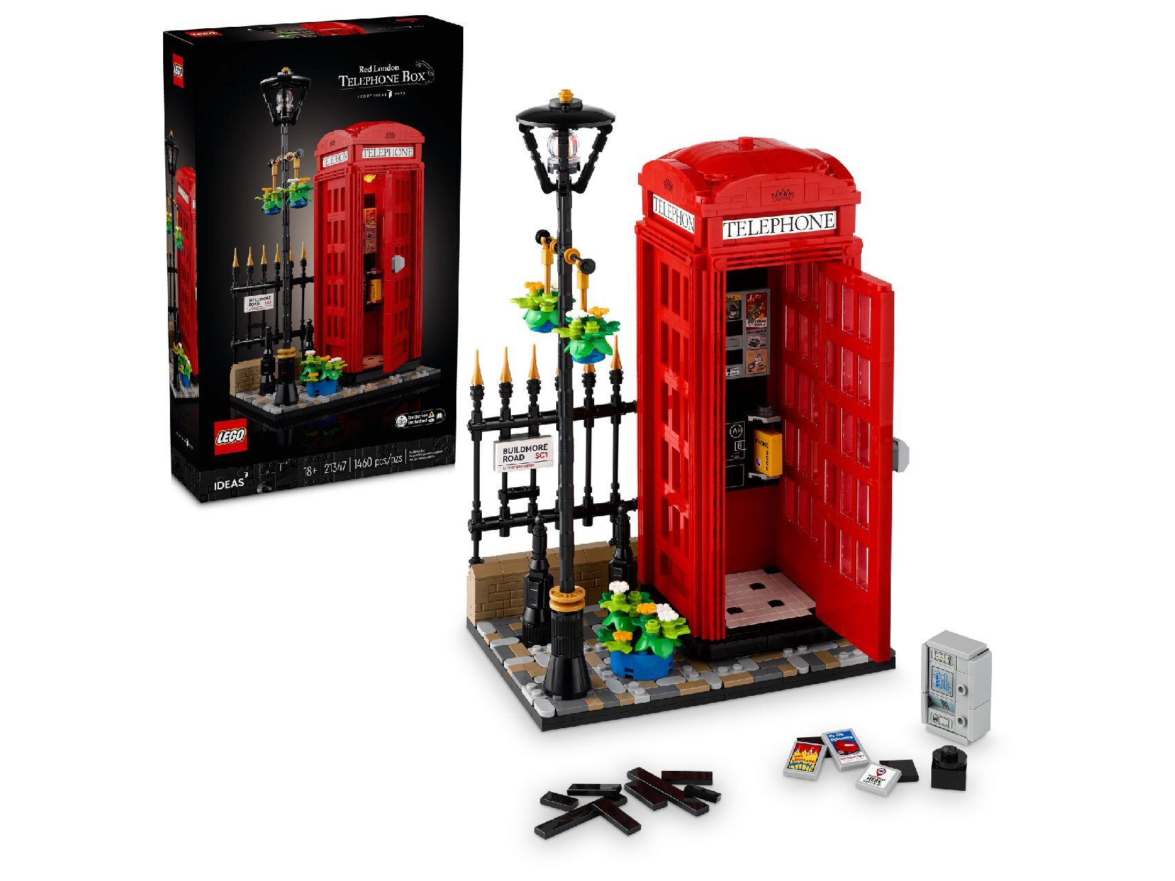 LEGO® Red London Telephone Box