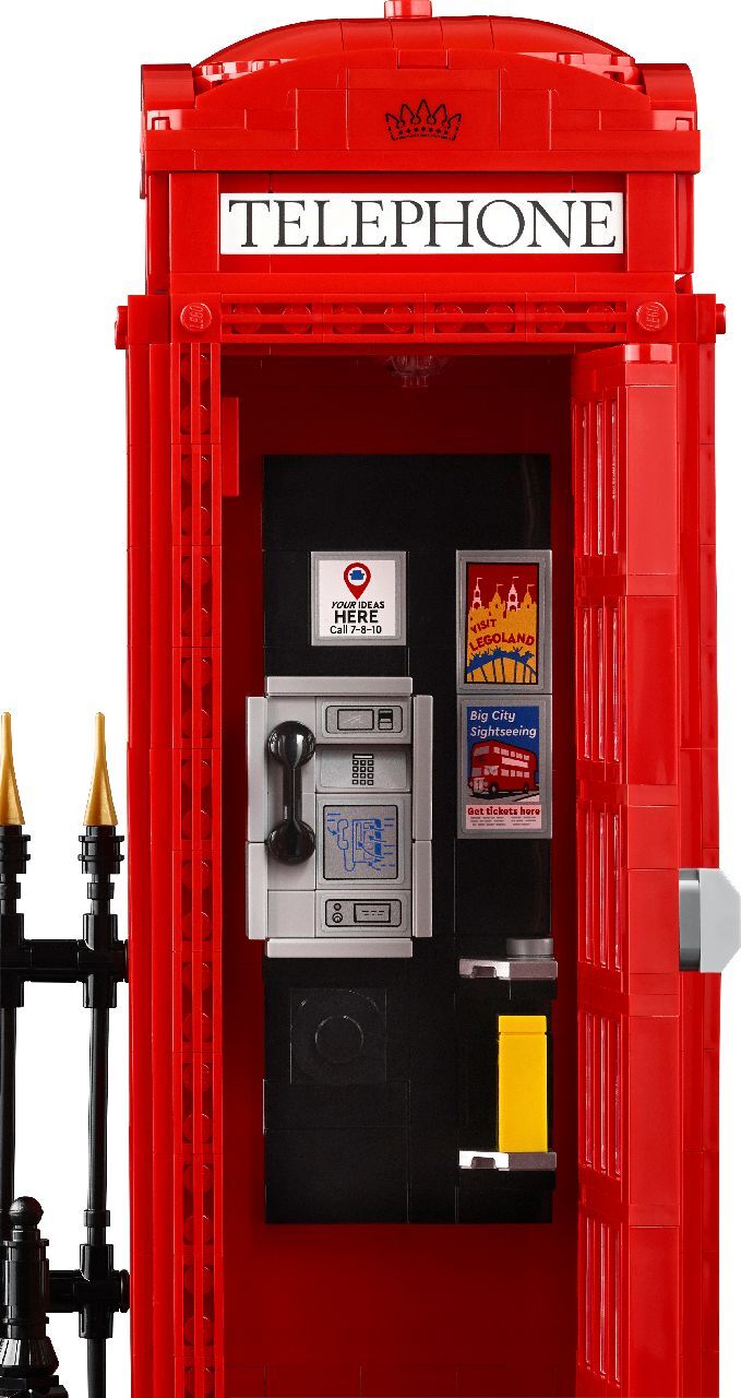 LEGO® Red London Telephone Box