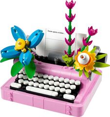 LEGO® Typewriter with Flowers