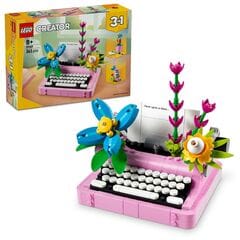 LEGO® Typewriter with Flowers