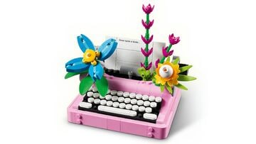 LEGO® Typewriter with Flowers