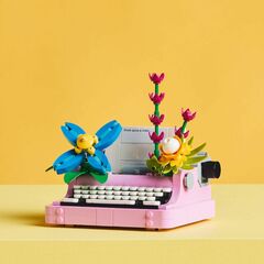 LEGO® Typewriter with Flowers