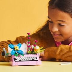 LEGO® Typewriter with Flowers