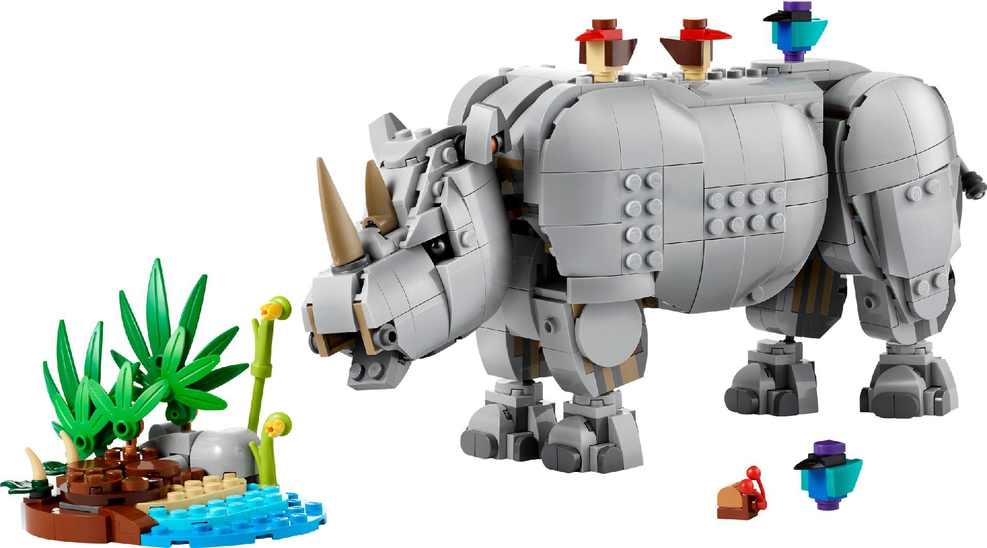 LEGO® Wild Animals: Majestic Rhino with Birds