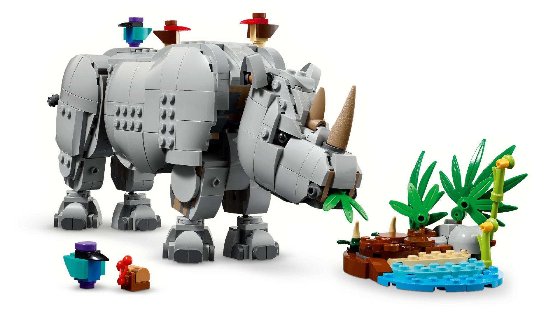 LEGO® Wild Animals: Majestic Rhino with Birds