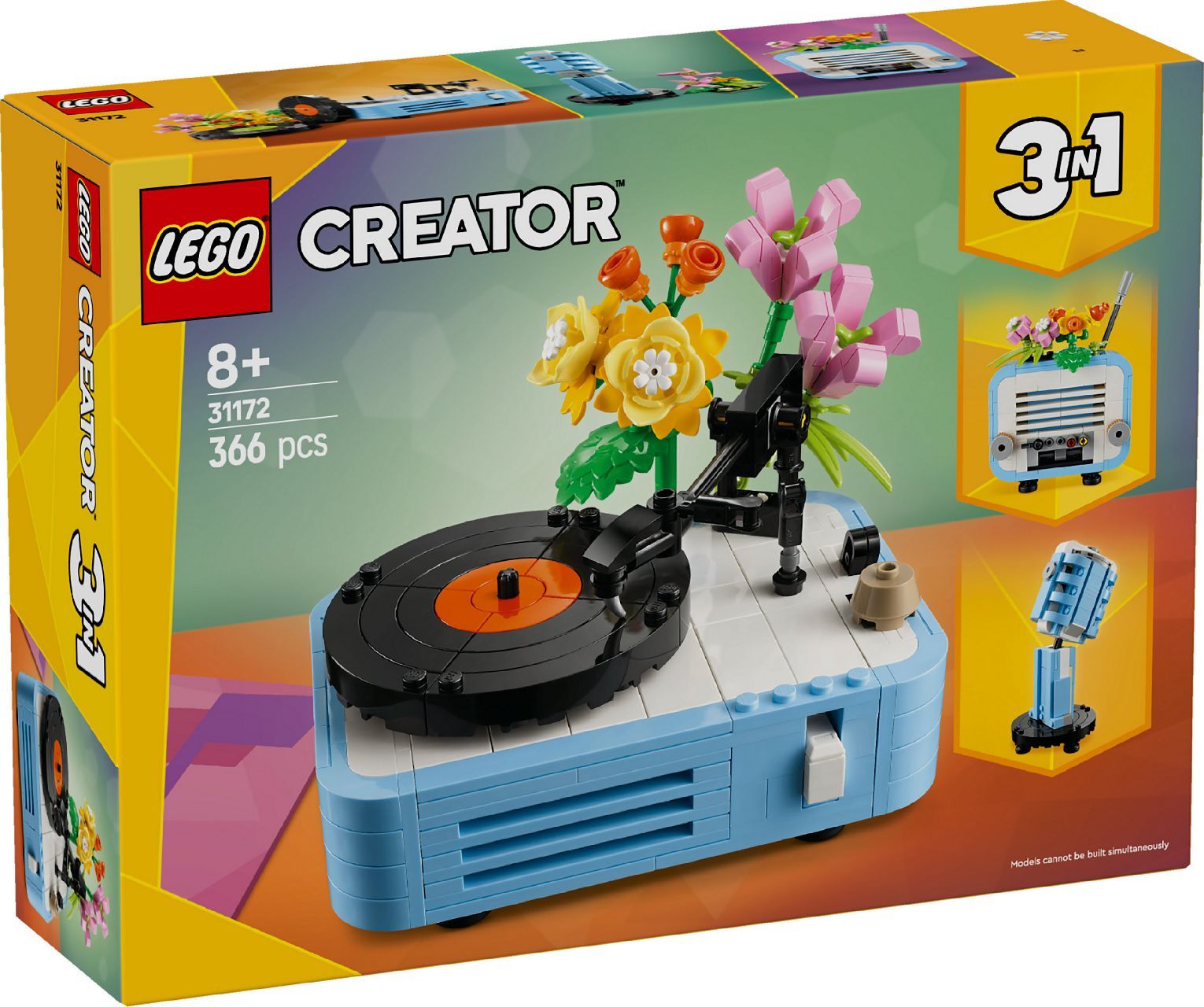 LEGO® Record Player with Flowers