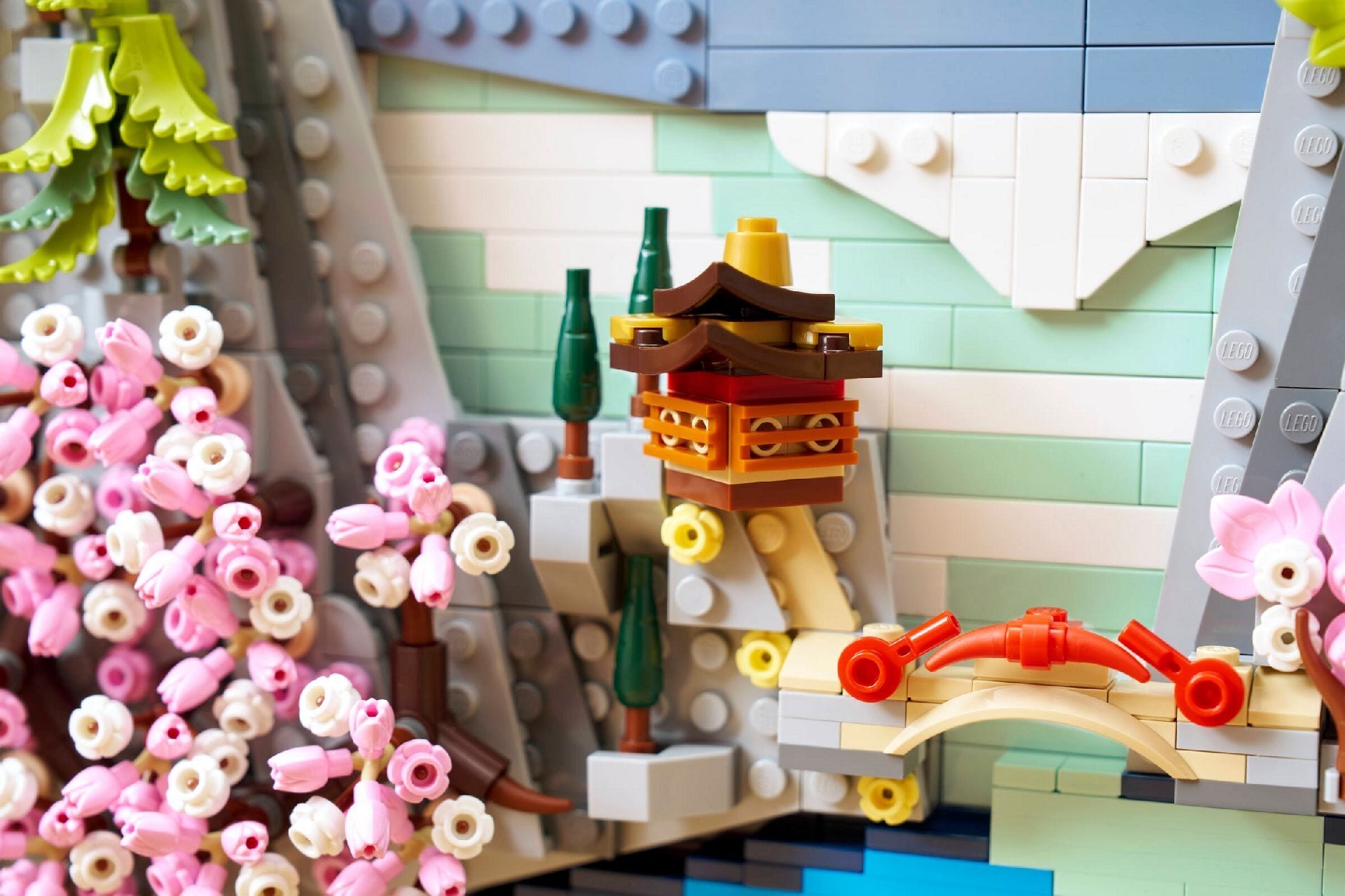 LEGO® Japanese Cherry Blossom Landscape