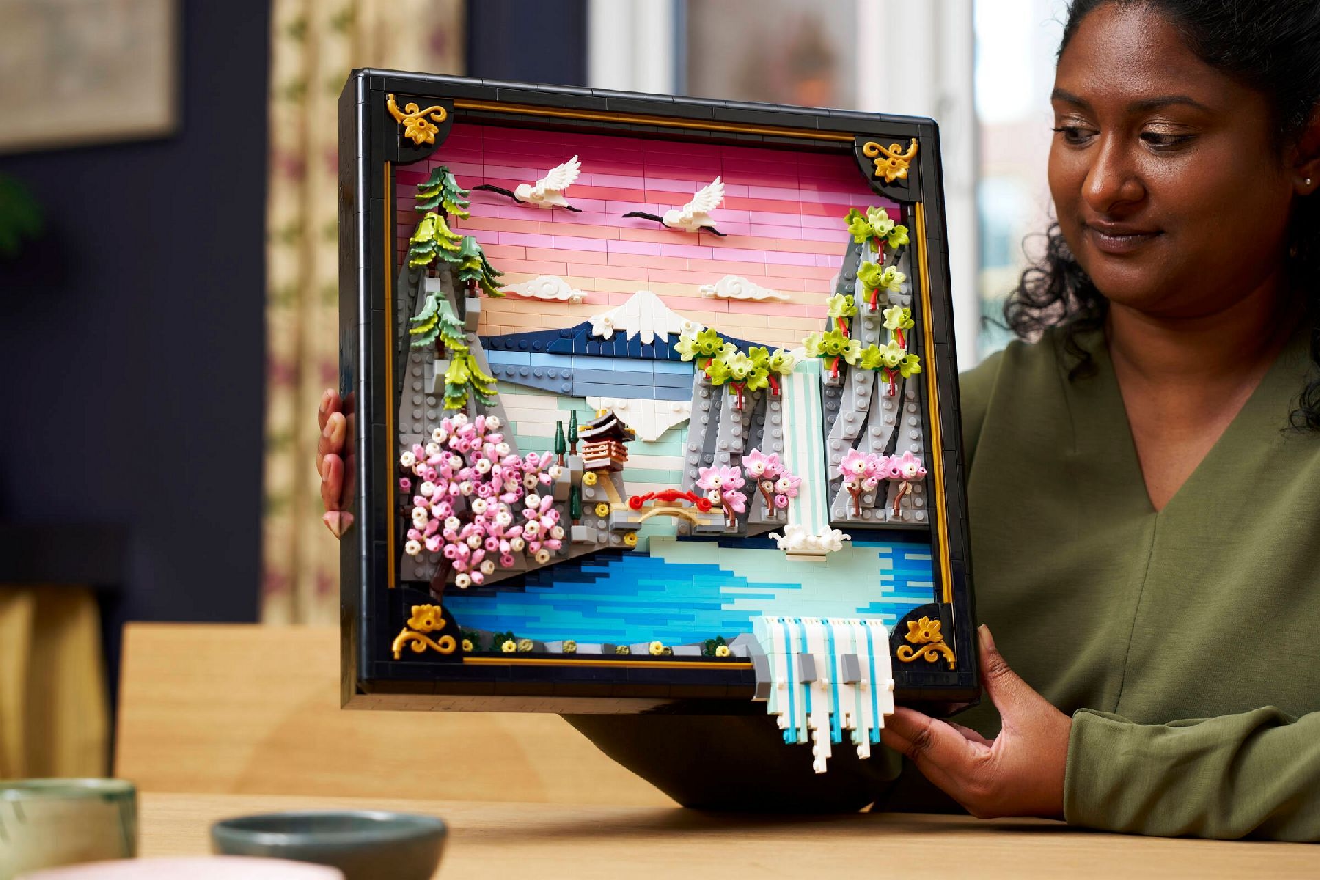 LEGO® Japanese Cherry Blossom Landscape