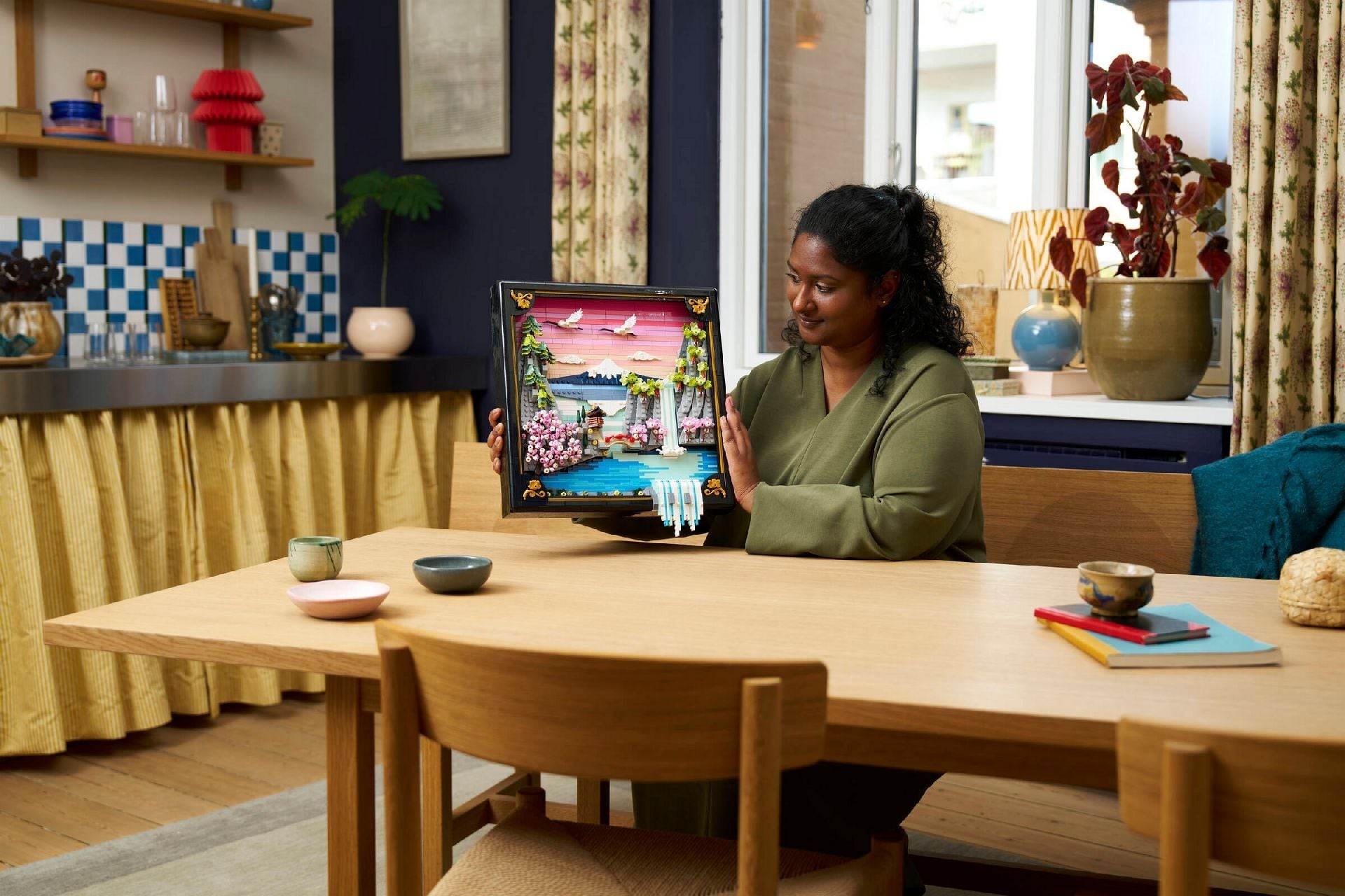 LEGO® Japanese Cherry Blossom Landscape