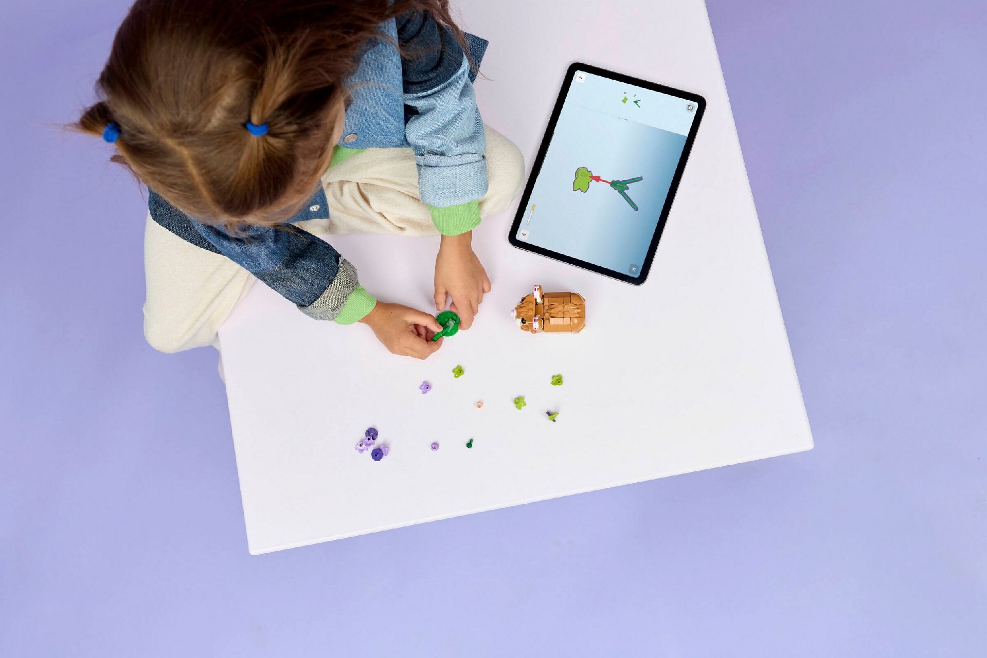 LEGO® Cute Hamster with a Flower