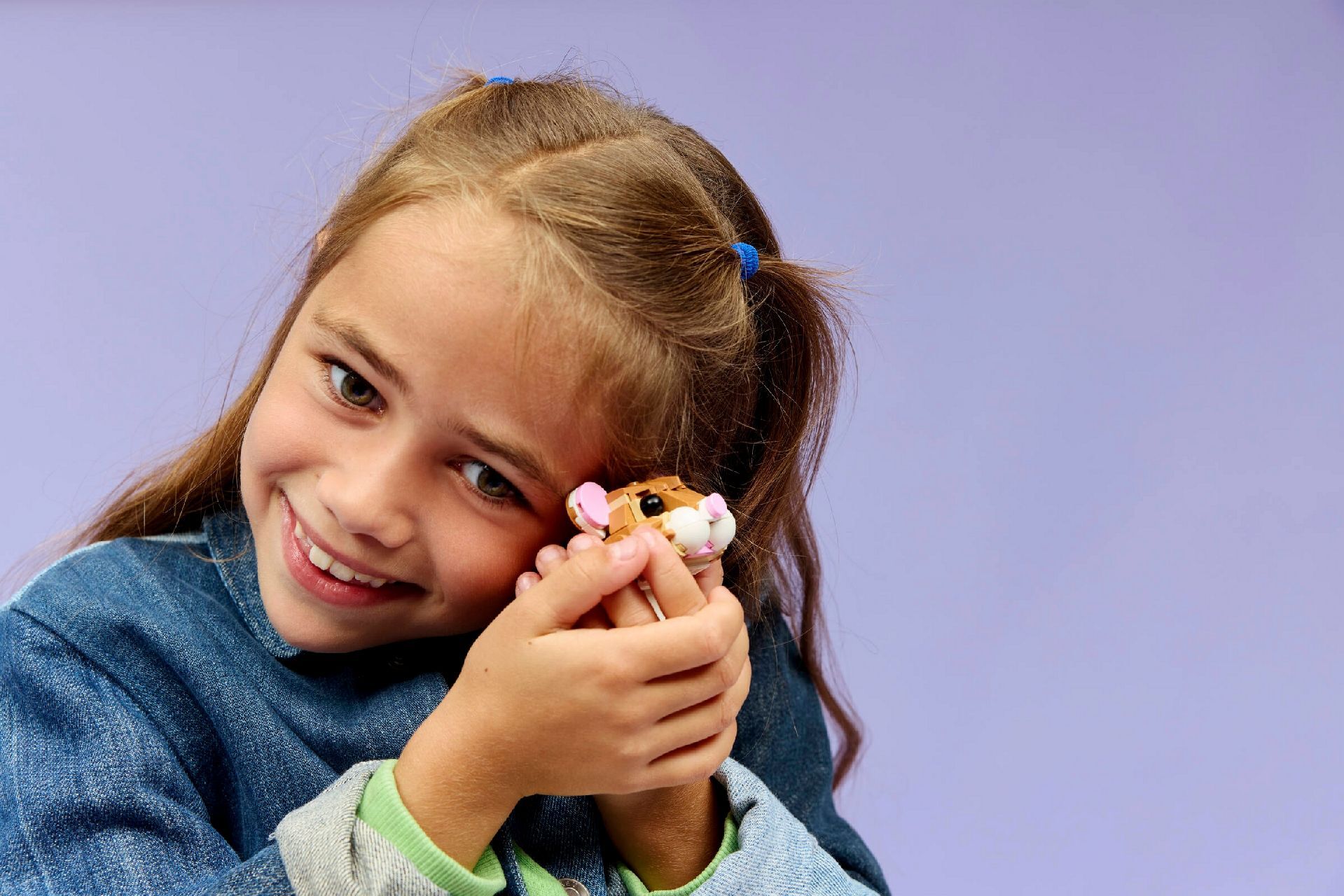 LEGO® Cute Hamster with a Flower