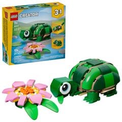 LEGO® Turtle with a Water Lily Flower