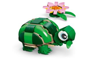 LEGO® Turtle with a Water Lily Flower