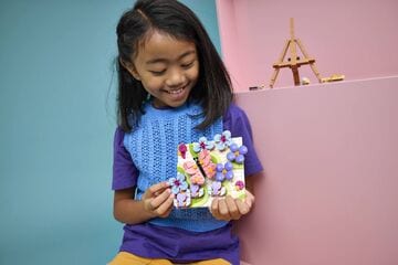 LEGO® Floral Art Decor Painting