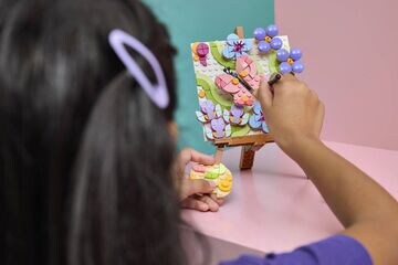 LEGO® Floral Art Decor Painting