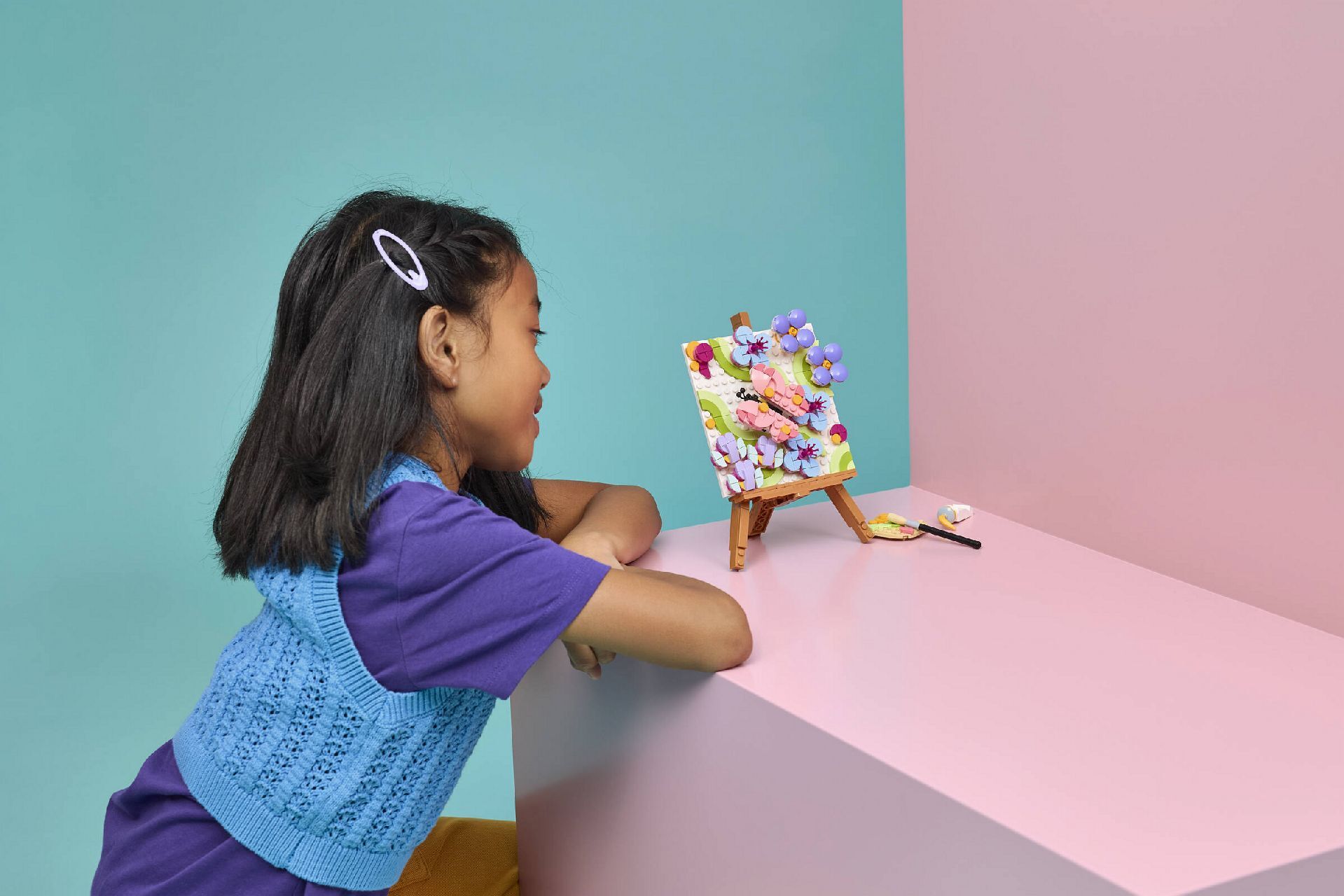 LEGO® Floral Art Decor Painting