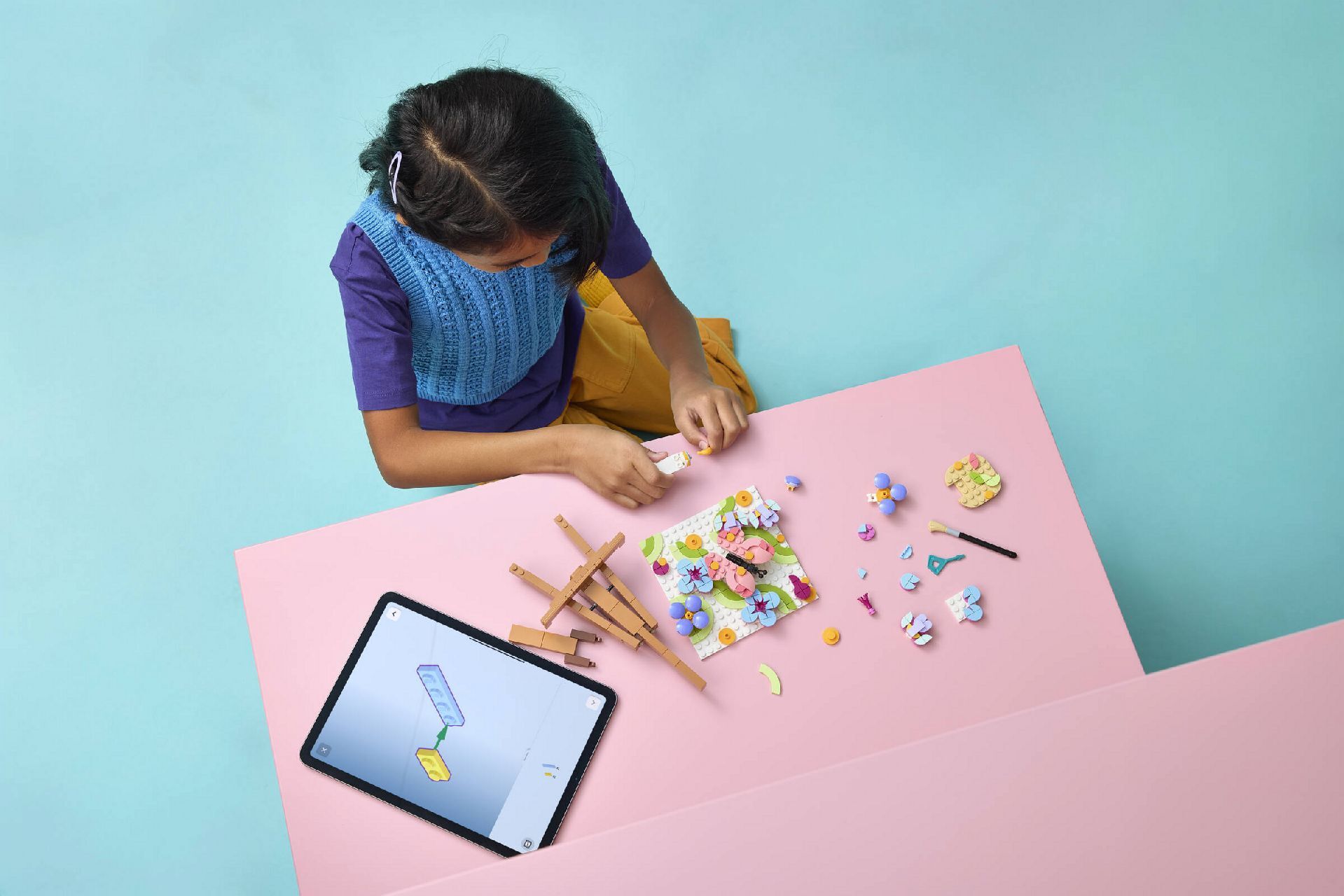 LEGO® Floral Art Decor Painting