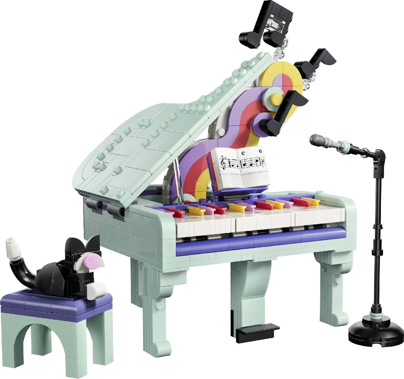 LEGO® Music Decor Piano with Cat