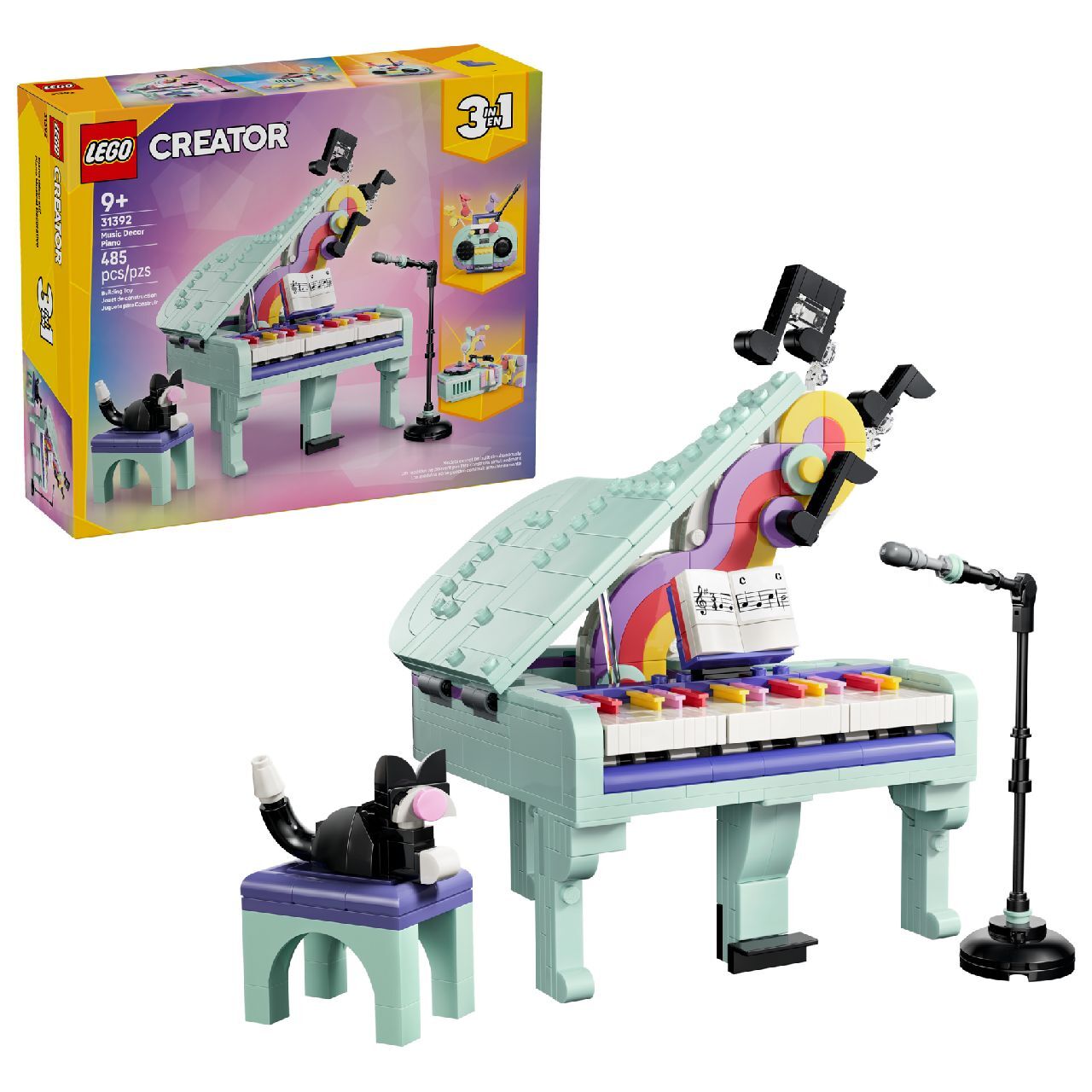 LEGO® Music Decor Piano with Cat