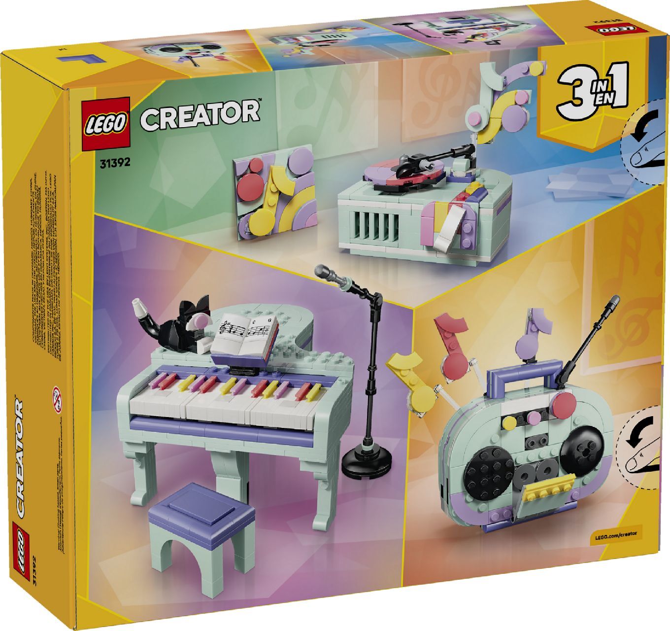 LEGO® Music Decor Piano with Cat