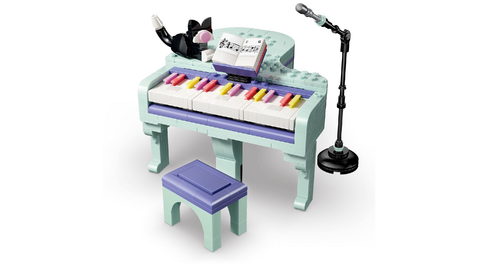 LEGO® Music Decor Piano with Cat