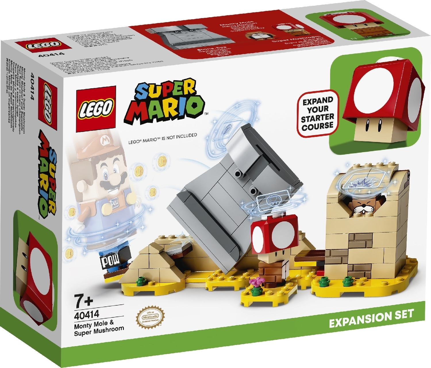 LEGO® Super Mario™ Monty Mole & Super Mushroom Expansion Set