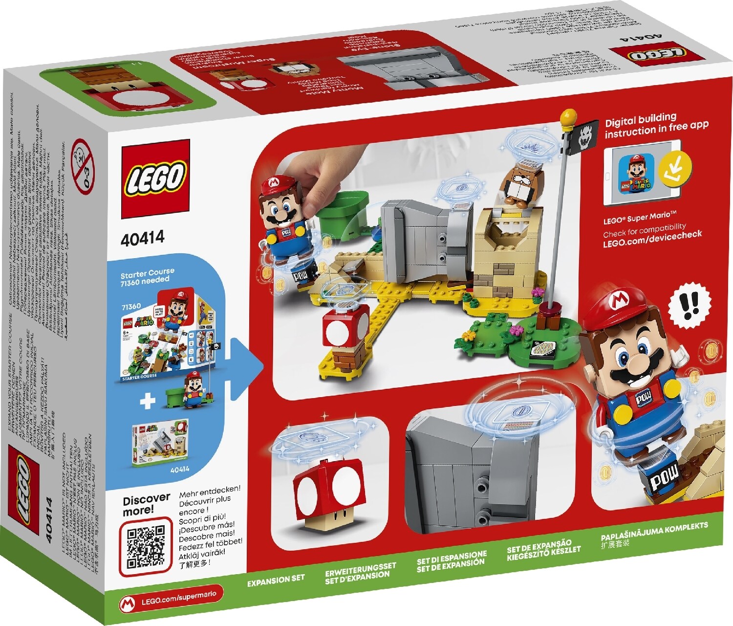 LEGO® Super Mario™ Monty Mole & Super Mushroom Expansion Set