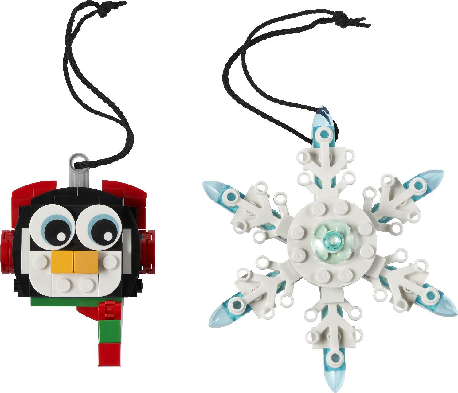 LEGO® Penguin & Snowflake Christmas Ornament